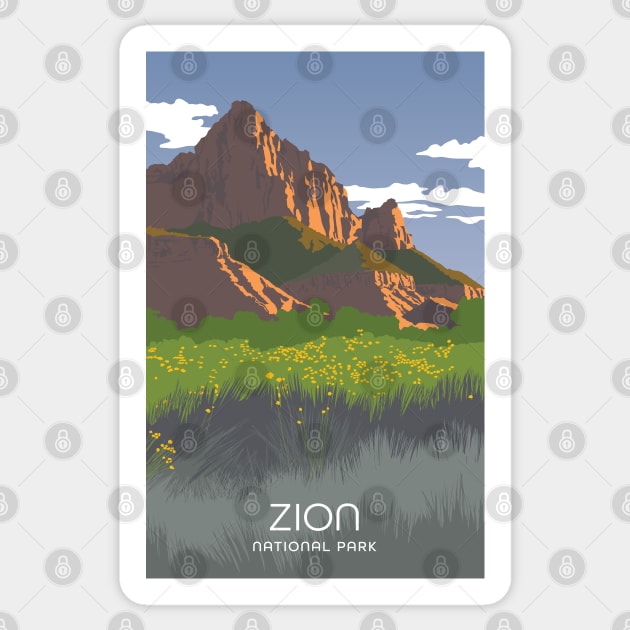 Zion National Park Sticker by staceycreek